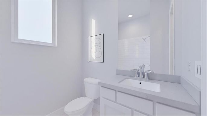 Bathroom, Interior, Recessed Lighting