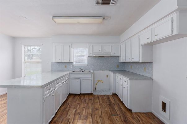 Interior, Kitchen, Wood Texture Flooring