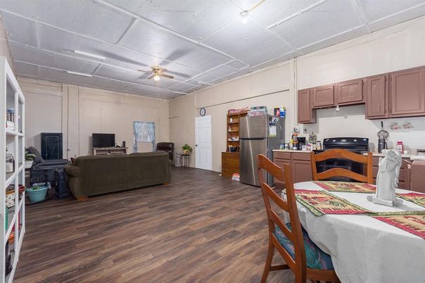 Dining room, Interior, Kitchen, Living room, Wood Texture Flooring