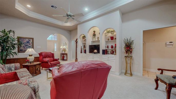 Interior, Living room, Recessed Lighting