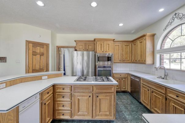Interior, Kitchen, Recessed Lighting, Stainless Steel Appliances