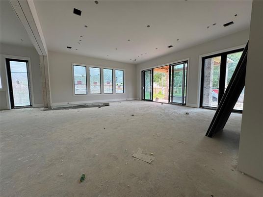 Empty room, Interior, Recessed Lighting