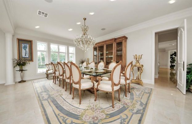 Chandelier, Dining room, Interior, Recessed Lighting