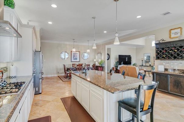 Dining room, Interior, Kitchen, Pendant Lights, Recessed Lighting