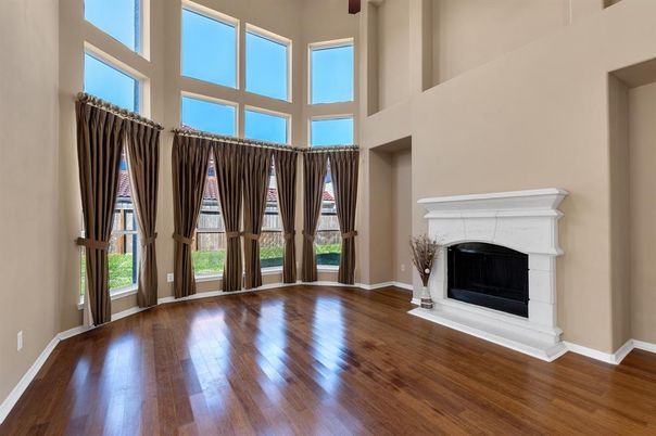 Fireplace, Interior, Wood Texture Flooring
