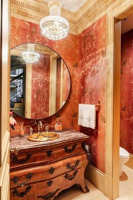 Bathroom, Chandelier, Interior