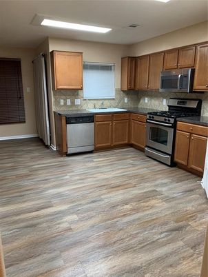 Interior, Kitchen, Wood Texture Flooring