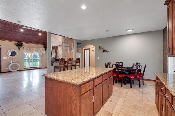 Dining room, Interior, Kitchen, Recessed Lighting