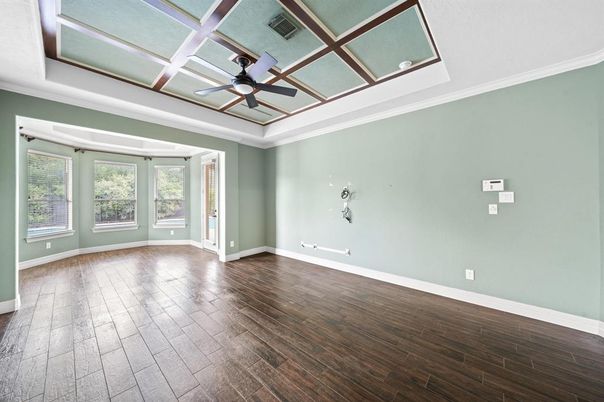 Empty room, Interior, Wood Texture Flooring