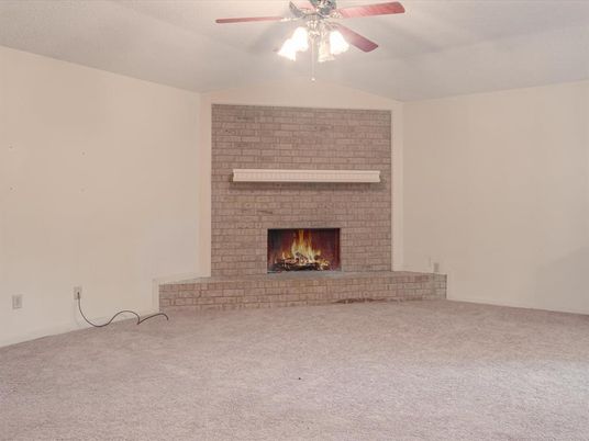 Empty room, Fireplace, Interior