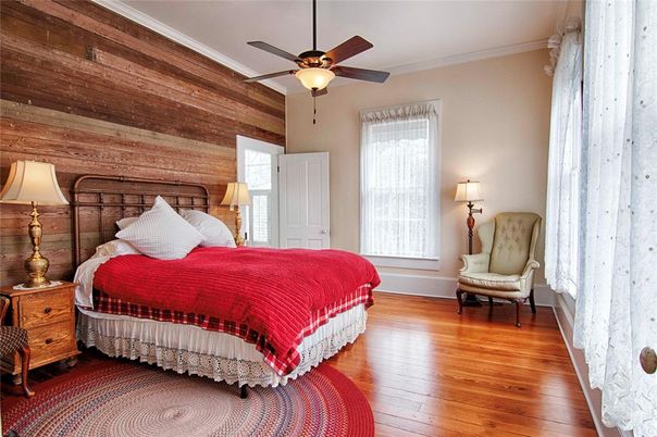 Bedroom, Interior, Wood Texture Flooring