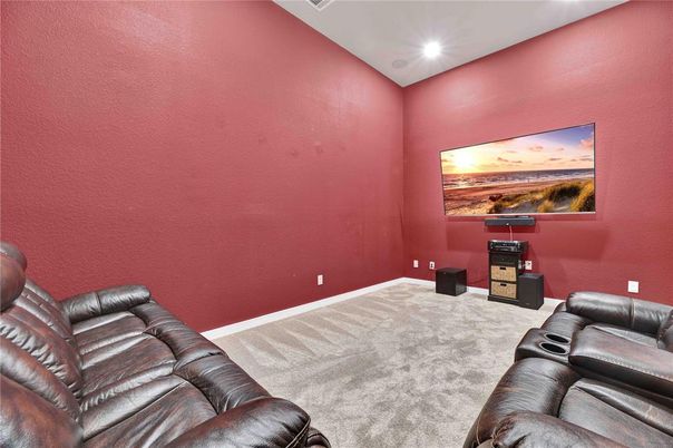 Home Theatre Room, Interior, Recessed Lighting, Theatre Room