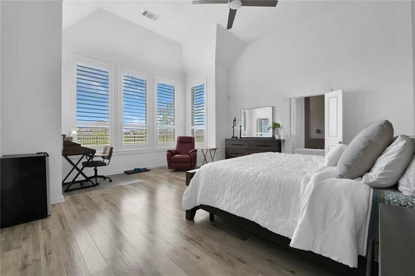 Bedroom, Home Office, Interior, Wood Texture Flooring