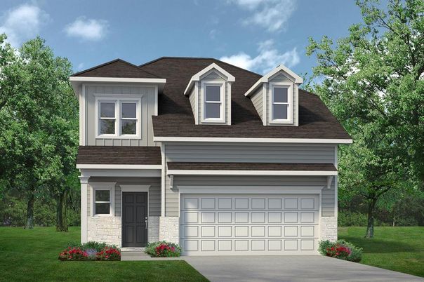 Attached, Exterior, Facade, Brick Traditional