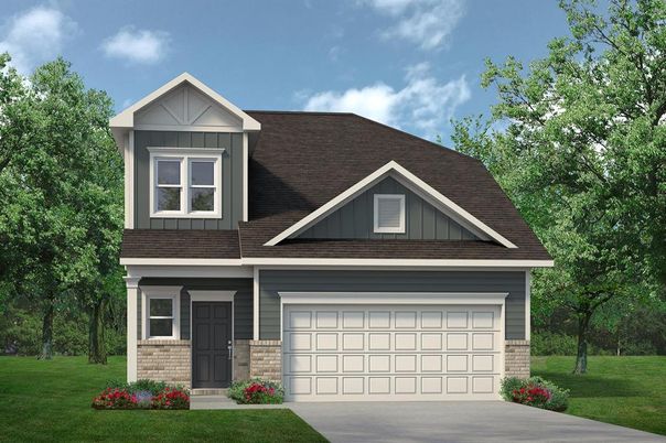 Attached, Exterior, Facade, Brick Traditional