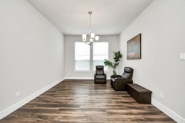 Chandelier, Empty room, Interior, Wood Texture Flooring