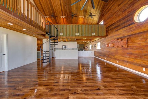 Interior, Recessed Lighting, Wooden Ceilings, Wood Texture Flooring, Wooden Walls