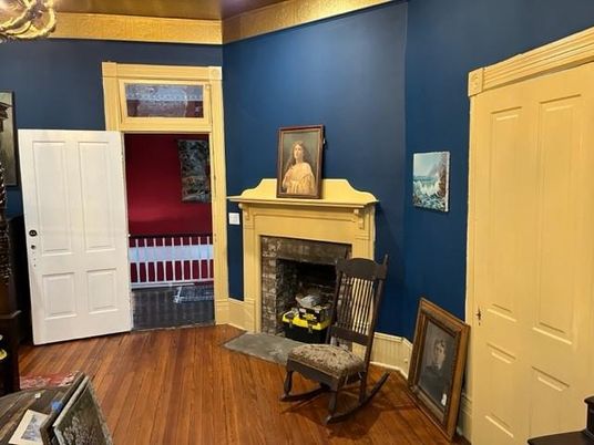 Fireplace, Interior, Wood Texture Flooring