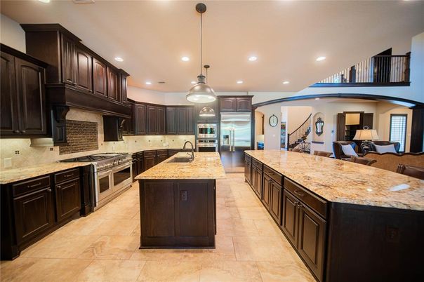 Interior, Kitchen, Pendant Lights, Recessed Lighting, Stainless Steel Appliances
