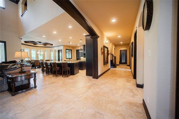 Dining room, Interior, Kitchen, Pendant Lights, Recessed Lighting