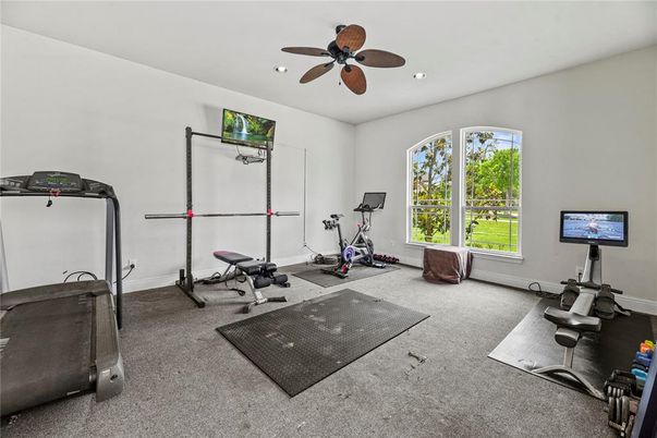 Fitness Equipment, Interior, Recessed Lighting