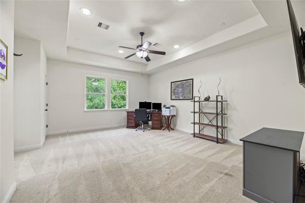 Home Office, Interior, Recessed Lighting