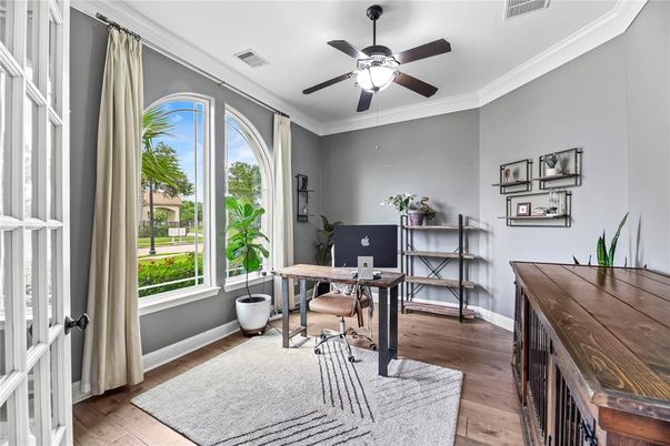 Home Office, Interior, Wood Texture Flooring