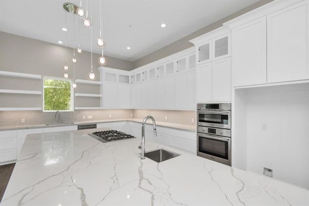 Interior, Kitchen, Pendant Lights, Recessed Lighting, Stainless Steel Appliances