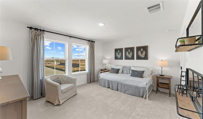 Bedroom, Interior, Recessed Lighting