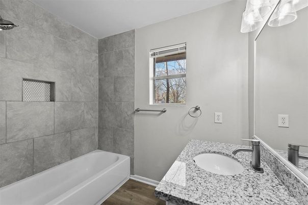 Bathroom, Interior, Wood Texture Flooring