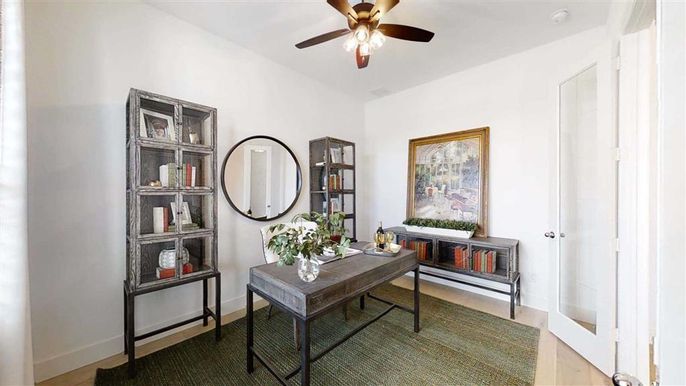 Home Office, Interior, Wood Texture Flooring
