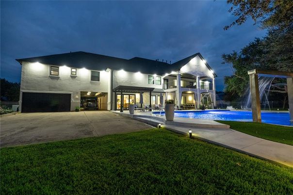 Attached, Backyard, Exterior, Facade, Pool, Modern