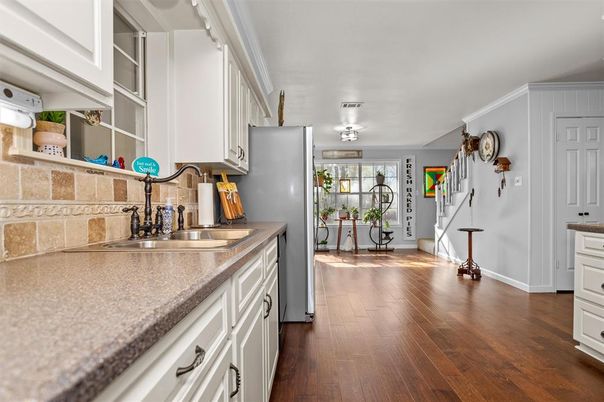 Interior, Kitchen, Wood Texture Flooring