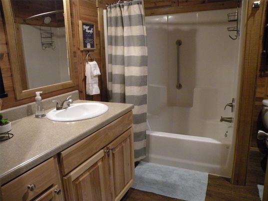 Bathroom, Interior, Wood Texture Flooring
