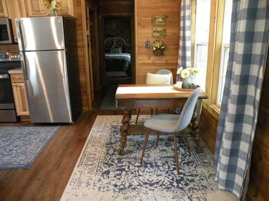 Interior, Kitchen, Wood Texture Flooring, Wooden Walls