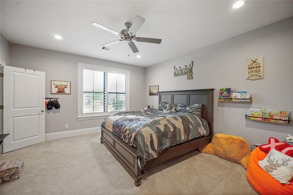 Bedroom, Interior, Recessed Lighting
