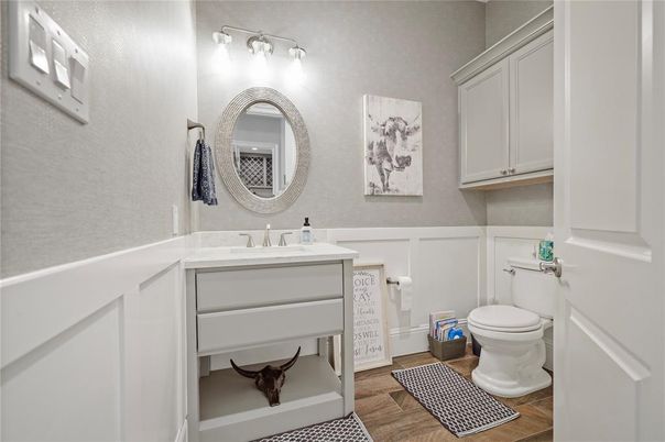 Bathroom, Interior, Wood Texture Flooring
