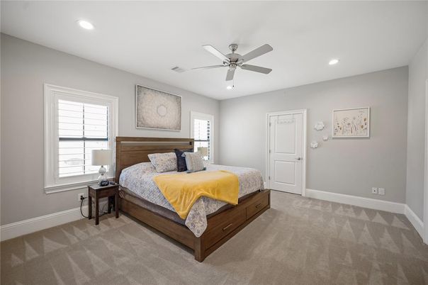 Bedroom, Interior, Recessed Lighting