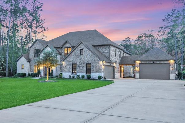 Attached, Backyard, Detached Garage, Exterior, Facade, French Provincial