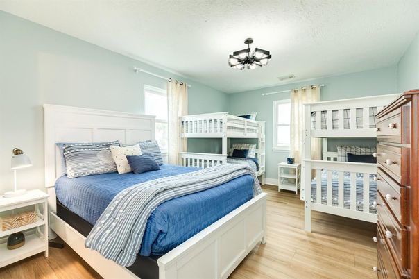 Bedroom, Interior, Wood Texture Flooring