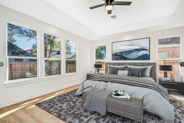 Bedroom, Interior, Wood Texture Flooring