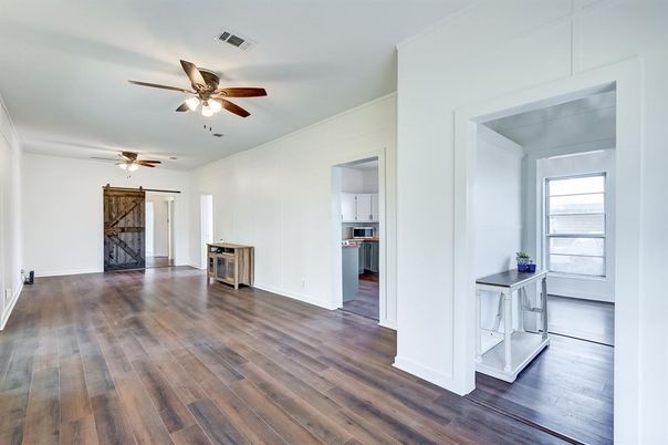 Empty room, Interior, Kitchen, Wood Texture Flooring