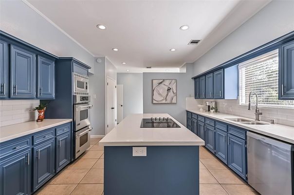 Interior, Kitchen, Recessed Lighting, Stainless Steel Appliances