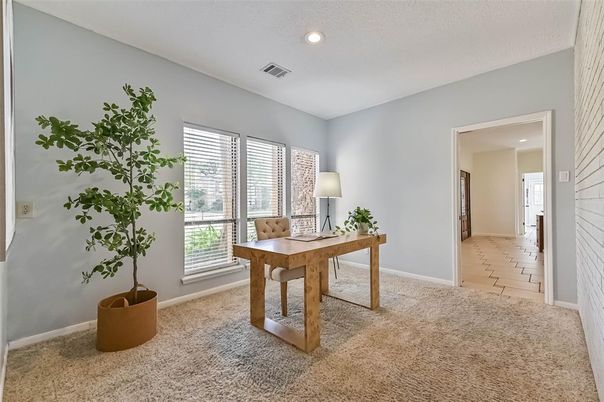 Home Office, Interior, Recessed Lighting