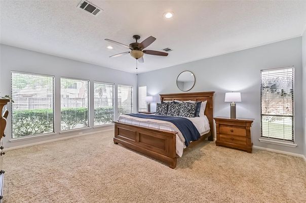 Bedroom, Interior, Recessed Lighting