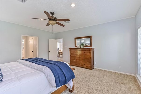 Bedroom, Interior, Recessed Lighting