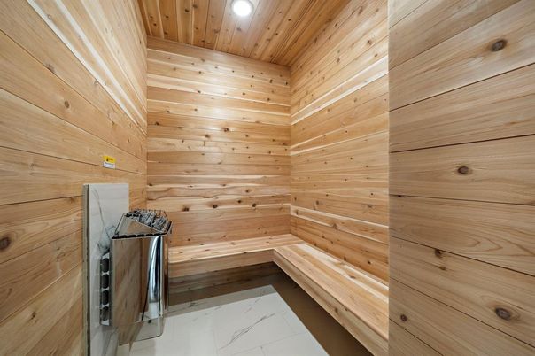 Interior, Marble, Recessed Lighting, Sauna Room