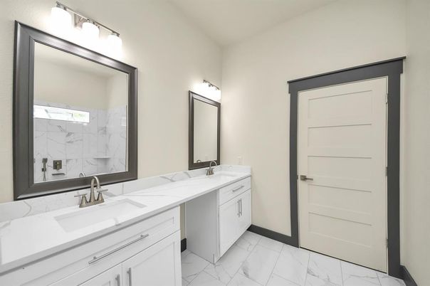 Bathroom, Dual Sink Vanities, Interior, Marble, Marble Walls