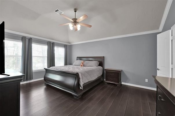 Bedroom, Interior, Wood Texture Flooring