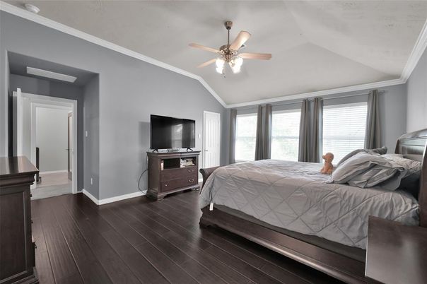 Bedroom, Interior, Wood Texture Flooring
